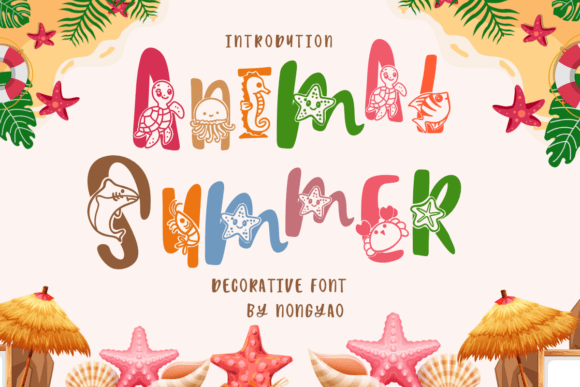 Animal Summer Font for Branding and Design
