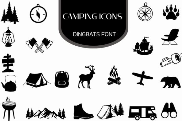 Camping Icons: A Simple Font Upgrade for Your Brand