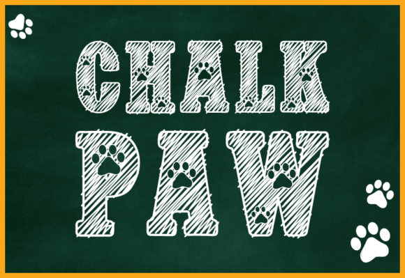 Chalk Paw Font for Editorial Design