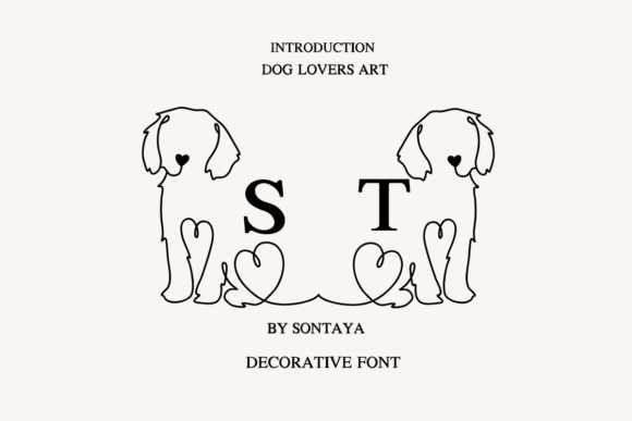 Dog Lovers Art Font for Editorial Design