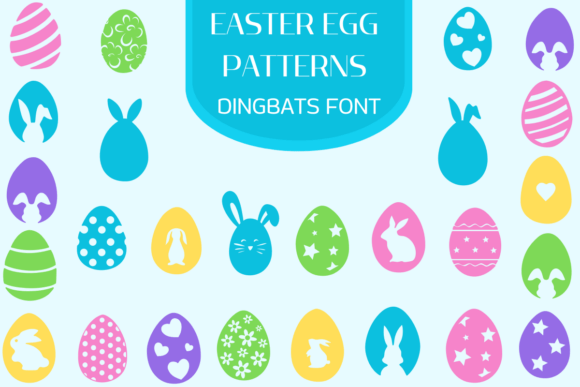 Easter Egg Patterns Font Review for Campaign Design