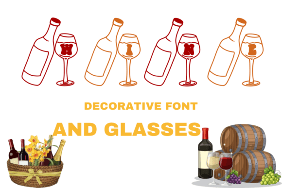 Elevate Your Editorial Design with the Wine and Glasses Font