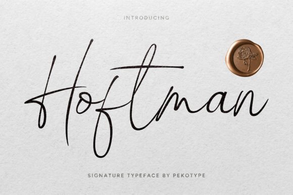 Hoftman: A Modern Signature Font for Branding Projects