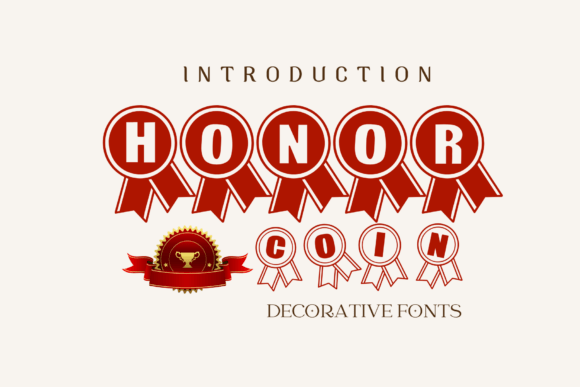 Honor Coin Font for Creative Makers