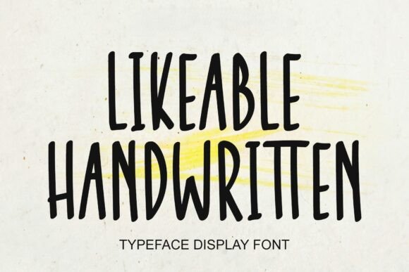 Likeable Handwritten for Bold Branding Projects