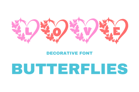 Love Butterflies Font for Web Design Projects