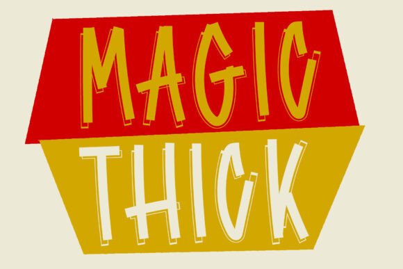 Magic Thick: A Display Font for Bold Statements