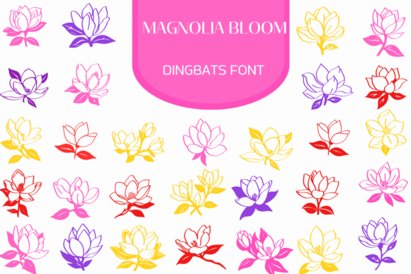 Magnolia Bloom Font for Editorial Design