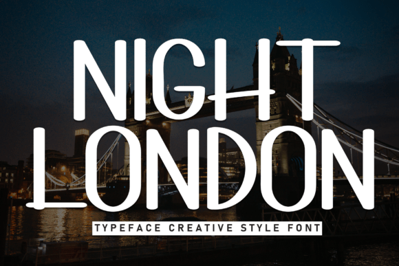 Night London Font for Creative Craft Projects