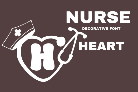 Nurse Heart Font for Creative Branding Projects