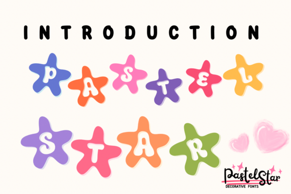 Pastel Star: A Delightful Decorative Font for Creative Projects