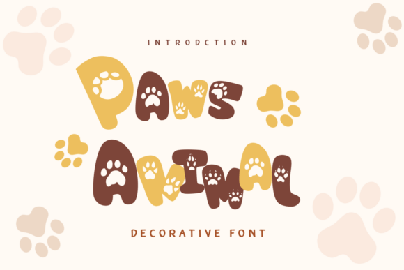 Paws Animal Font Review for Design Projects