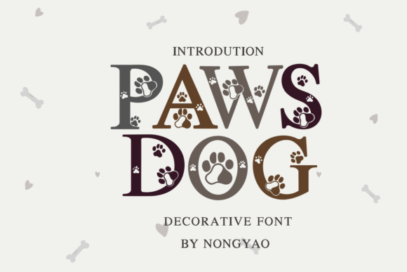 Paws Dog Font for Handmade Creations