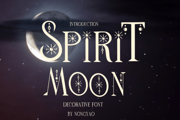 Spirit Moon Font for Editorial Design