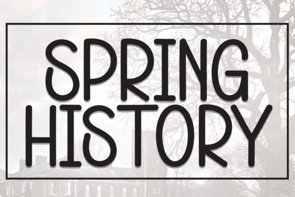 Spring History Font Review: A Playful Handwritten Display Typeface