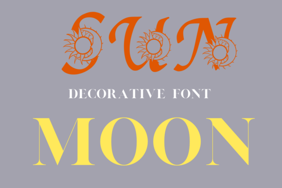 Sun Moon Font for Editorial Design and Creative Projects