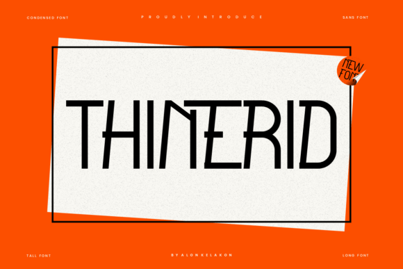Thinerid: A Delicate Sans Serif Font for Web Design