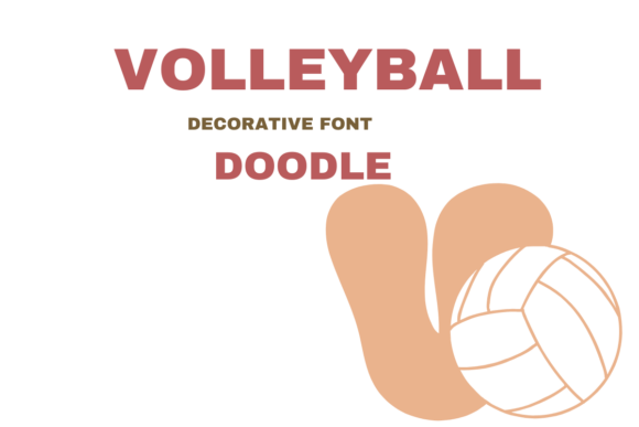 Volleyball Doodle Font for Creative Projects