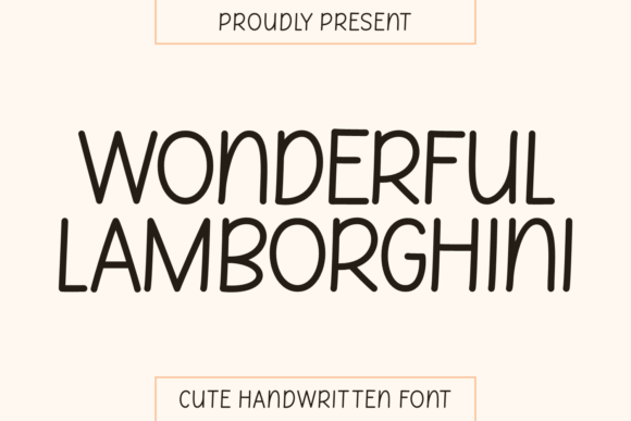 Wonderful Lamborghini Font for Handmade Creations